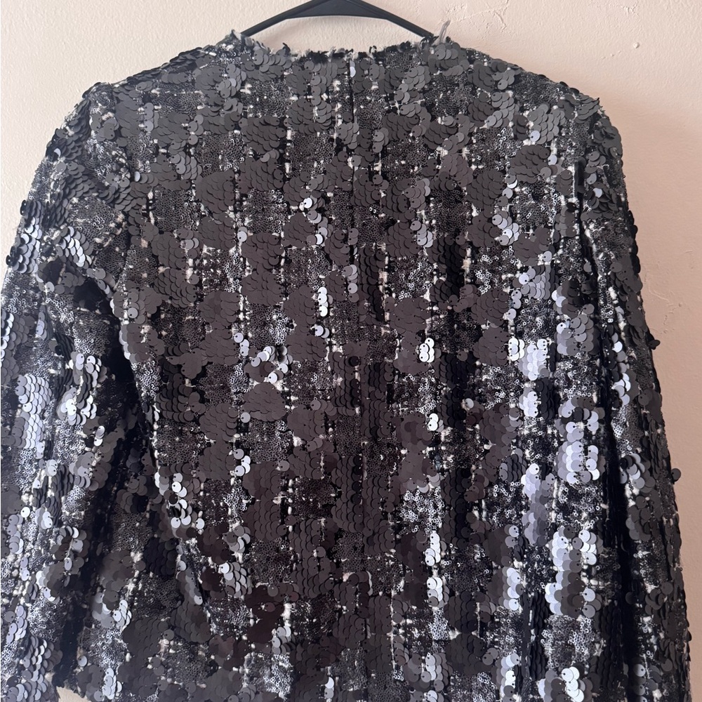 Navy Blue Sequin Jacket